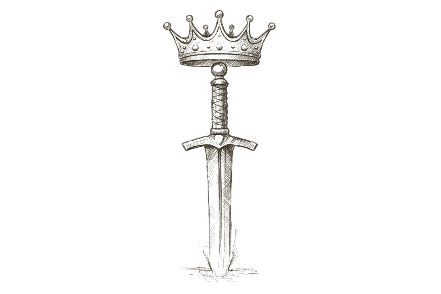 The Leader — crown and sword